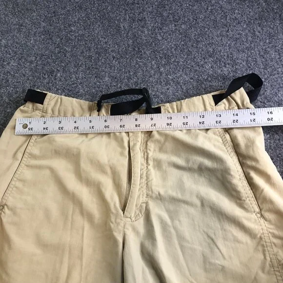 Patagonia Hiking Shorts Mens Medium GI III Tan Nylon Pockets Belted - Picture 5 of 10